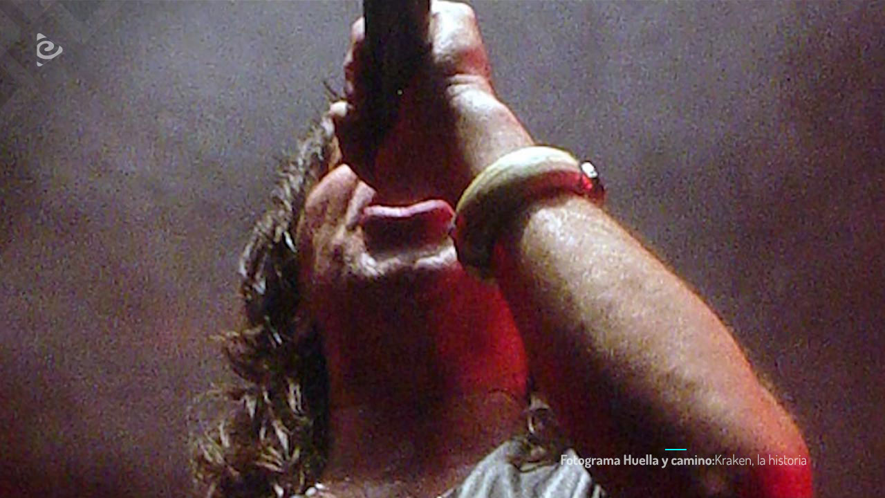 Elkin Ramírez, líder y vocalista de la banda de rock Kraken.