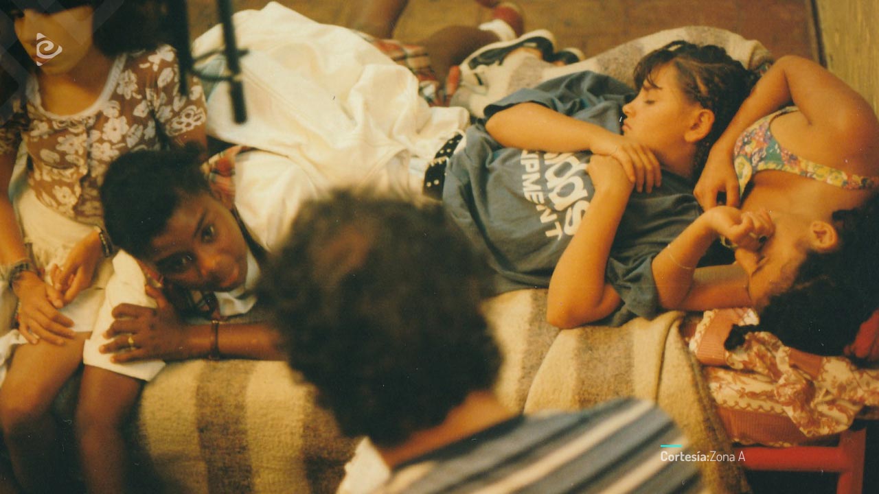 Víctor Gaviria dando instrucciones.