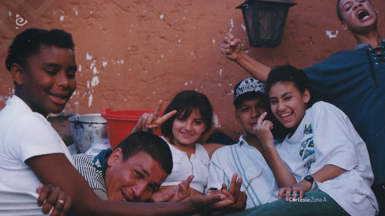 Una pausa en el set.
