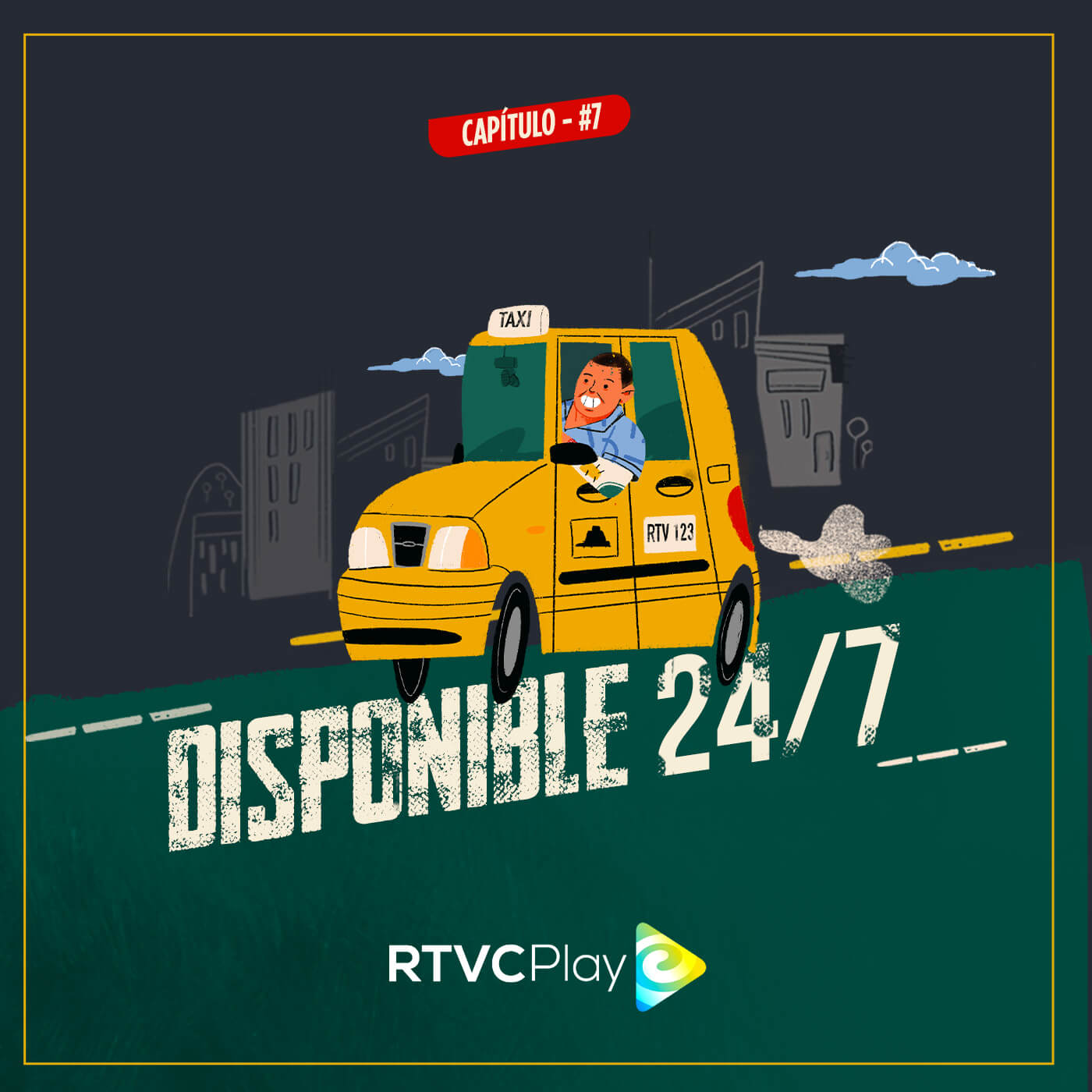 Escucha ahora Disponible 24/7, capítulo 7 del pódcast original de la plataforma de streaming RTVCPlay, Relatos Amarillos