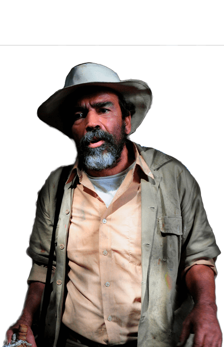 Damián Alcázar interpreta a Feliciano Pachón en La Sargento Matacho, película colombiana dirigida por William González