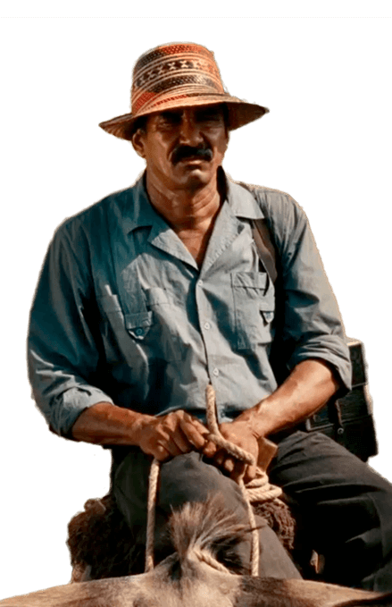 Marciano Martínez interpreta a Ignacio en Los viajes del viento, largometraje colombiano de Ciro Guerra