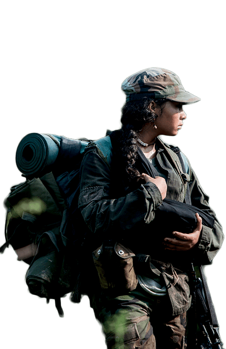 Karen Torres personifica a María en la película colombiana Alias María