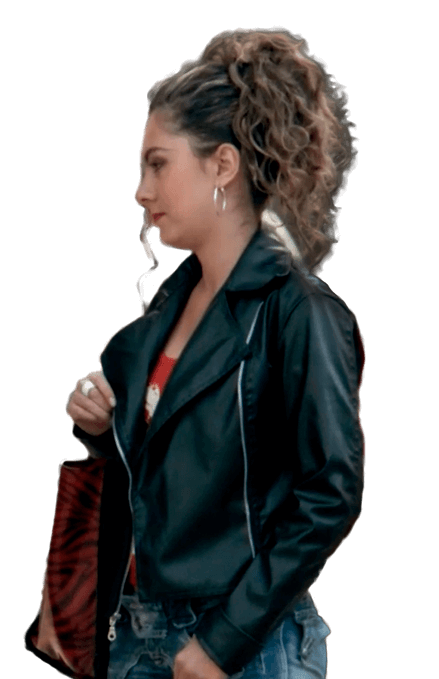 María Angélica Sánchez personifica a Patricia en la película colombiana Karen llora en un bus