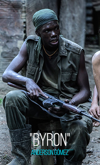Anderson Gómez personifica a Byron en la película colombiana Alias María