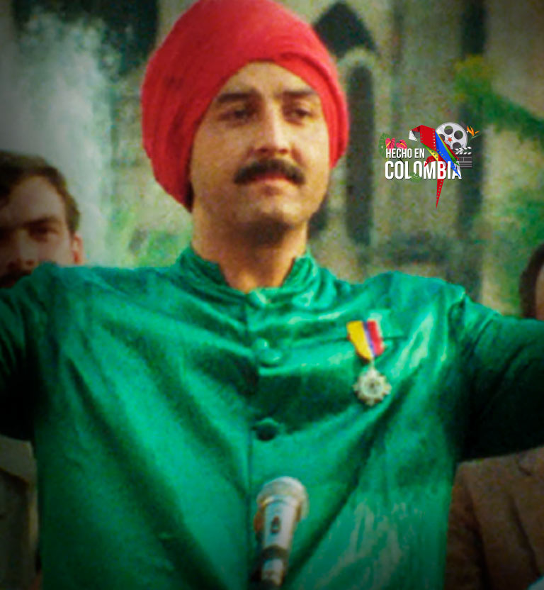 Hugo Gómez con turbante