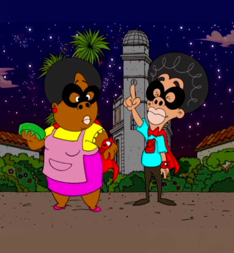 La Cevichica y Súper O en el observatorio astronómico