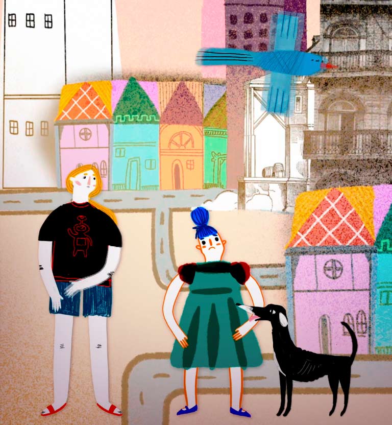 Un perro desnutrido conmueve a dos humanos