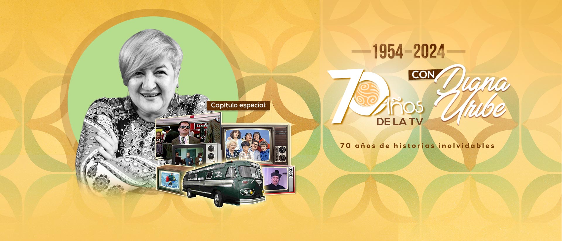 Escucha ahora el especial de Diana Uribe sobre los 70 años de la televisión colombiana en la plataforma de streaming RTVCPlay
