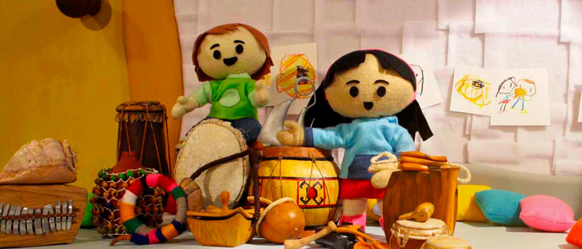 Niños, muñecos, RTVCPlay, música, diversión, aprender, sonidos, Señal Colombia