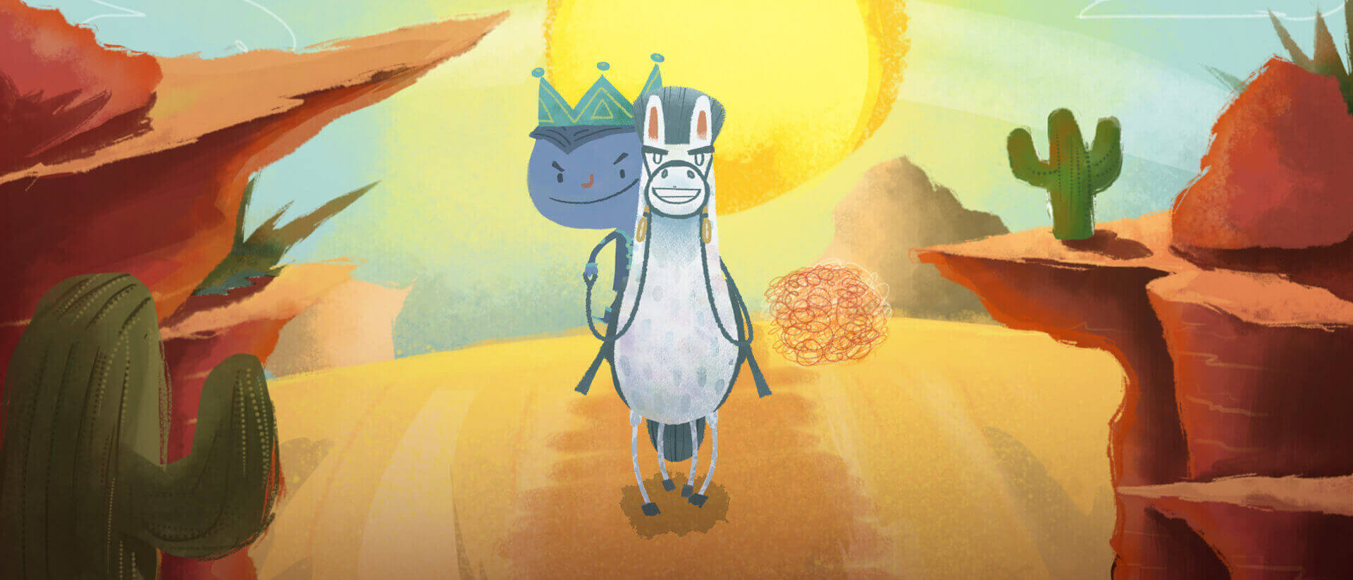 príncipe jinete en el desierto 