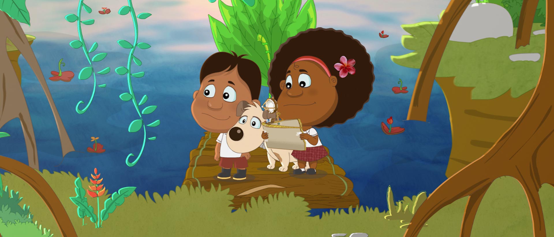 Mira ahora la serie de eduentretenimiento animada La maleta de Guillermina y Candelario en la plataforma de streaming RTVCPlay