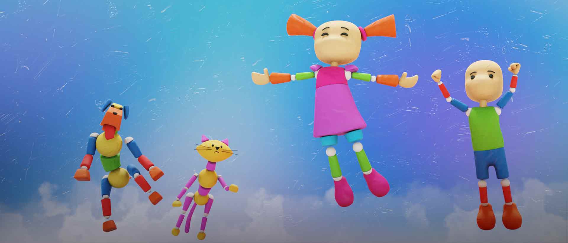 Personajes Basic saltando 