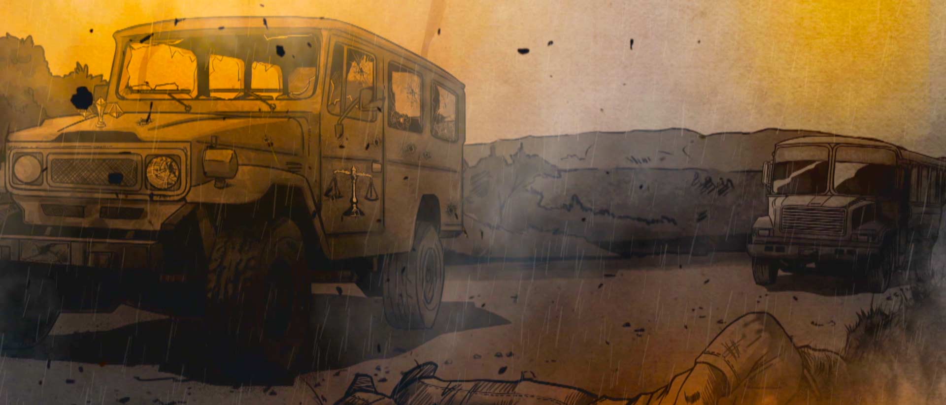 Ilustración de grupos paramilitares