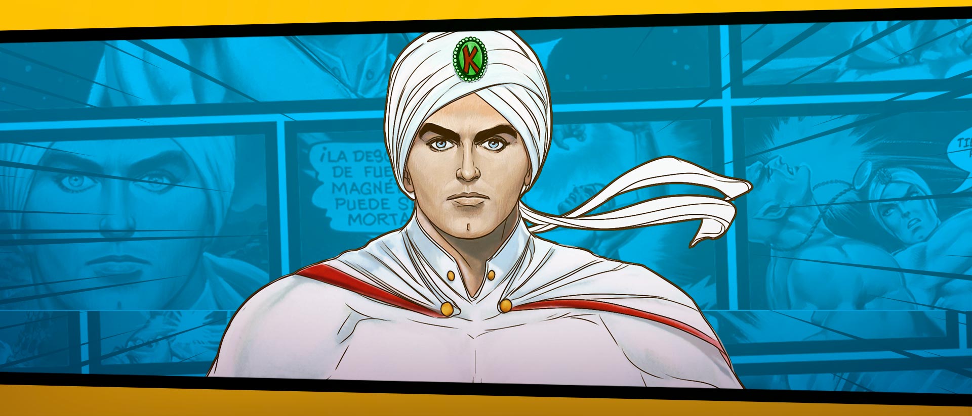 Ilustración de Kalimán, el hombre increíble