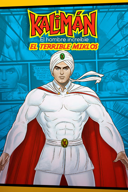 Kalimán en su vestido de seda blanco