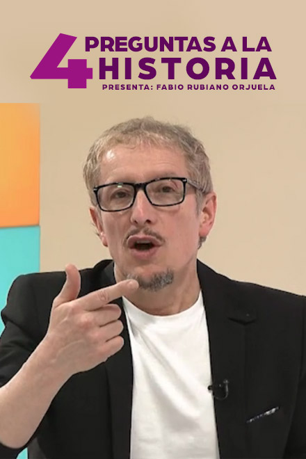 Fabio Rubiano, 4 preguntas a la historia, series de señal colombia, historia de la independencia colombiana, personajes de la historia colombiana, series gratis, series online