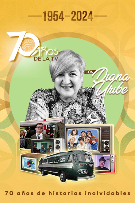 Póster Diana Uribe: 70 años de la televisión colombiana