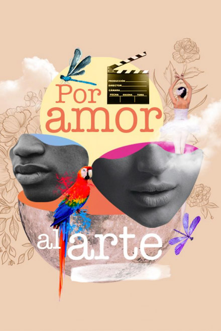 Póster del pódcast Por amor al arte, arte, revolución artistica, podcast sobre arte, series colombianas, podcast colombianos, series online