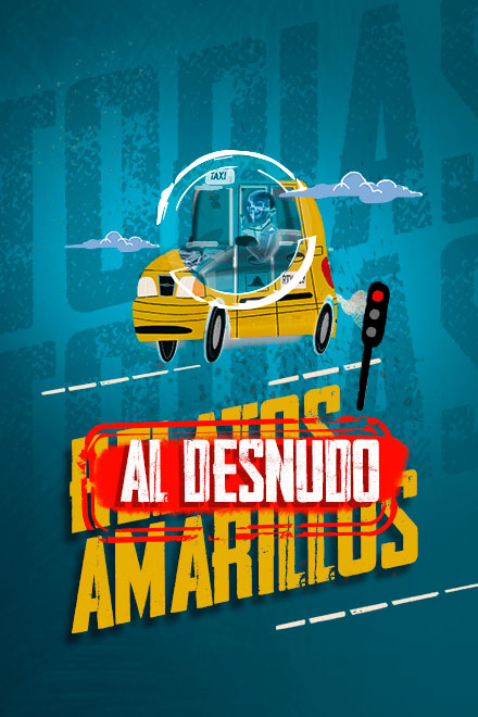 Póster Relatos amarillos al desnudo, serie colombiana sobre pódcast