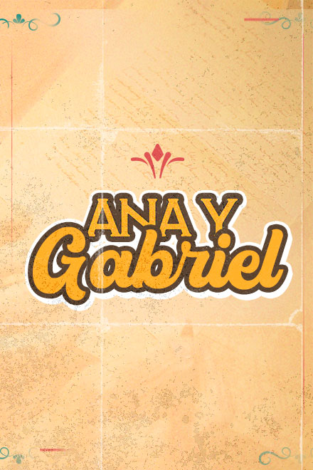 Póster Ana y Gabriel, radionovela colombiana completa, en RTVCPlay