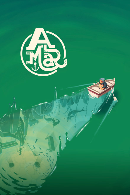 Póster A mar, cortometraje animado colombiano