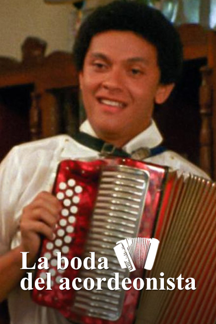 Póster de la película colombiana La boda del acordeonista