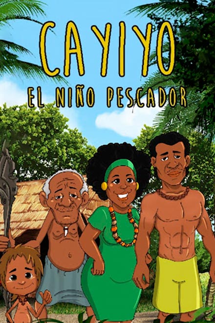 Póster de Cayiyo, el niño pescador, cortometraje animado disponible en la plataforma de streaming de los colombianos: RTVCPlay