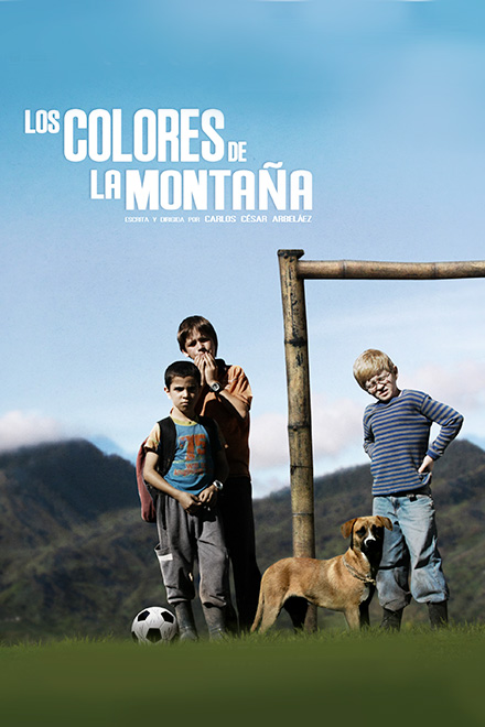 Póster oficial película colombiana Los colores de la montaña