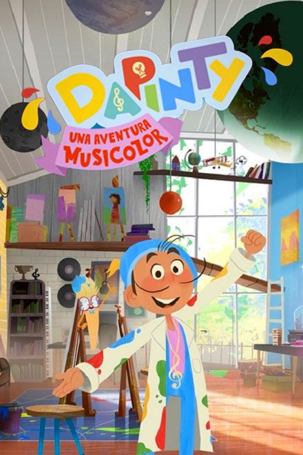 Póster Dapinty, una aventura musicolor, serie infantil disponible en RTVCPlay