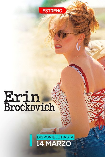 Póster Erin Brockovich, película de ficción estadounidense disponible en RTVCPlay