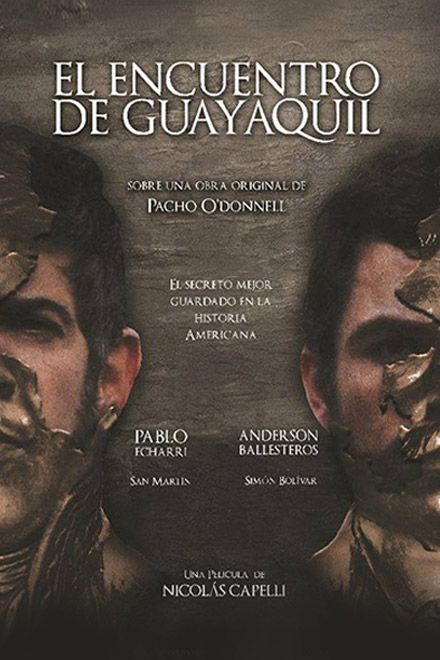 Póster El encuentro de Guayaquil, película colombiana completa, en RTVCPlay