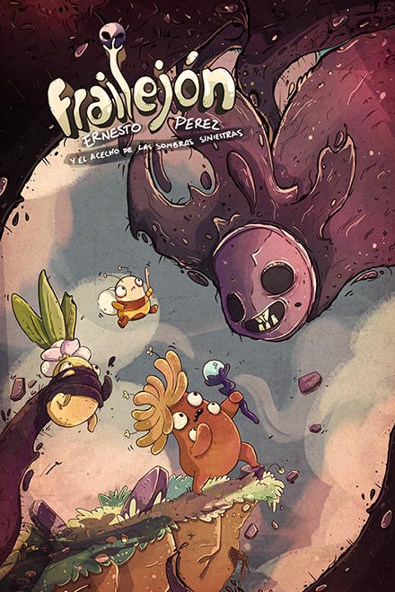 Póster oficial de Frailejón Ernesto Pérez y el acecho de las sombras siniestras, disponible en RTVCPlay