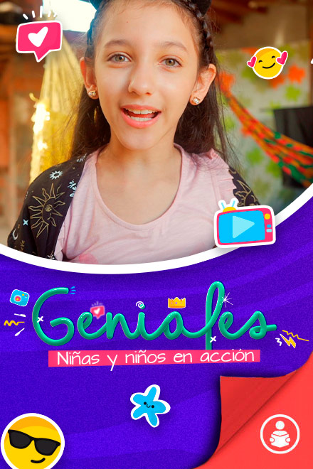 Serie Geniales, ver serie geniales gratis, mi señal mi huella, niños colombianos cocinando, series educativas, series gratis, series online