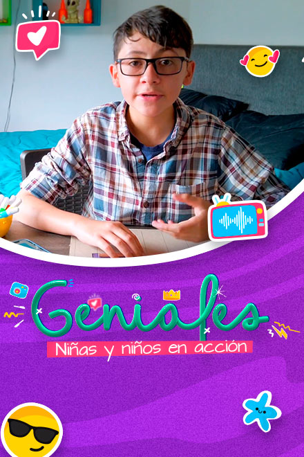 Pódcast Geniales, escuchar podcast geniales gratis, mi señal mi huella, niños colombianos cocinando, series educativas, series gratis, series online