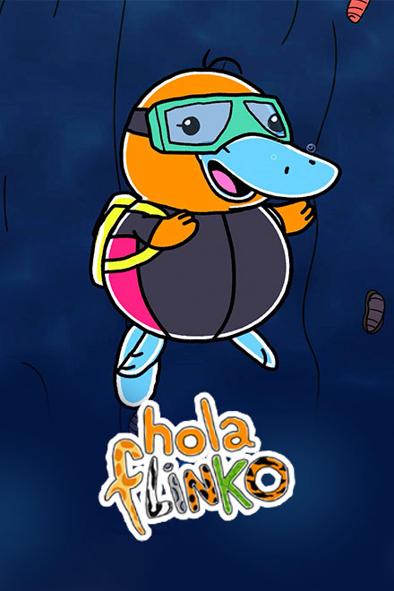 Poster Hola Flinko, animales en vía de extinción, series animadas, series colombianas gratis, series infantiles, animales en vía de extinción
