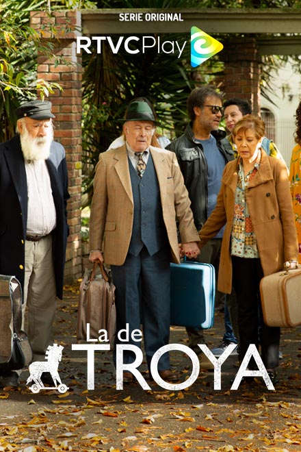 Póster oficial serie La de Troya, disponible en RTVCPlay
