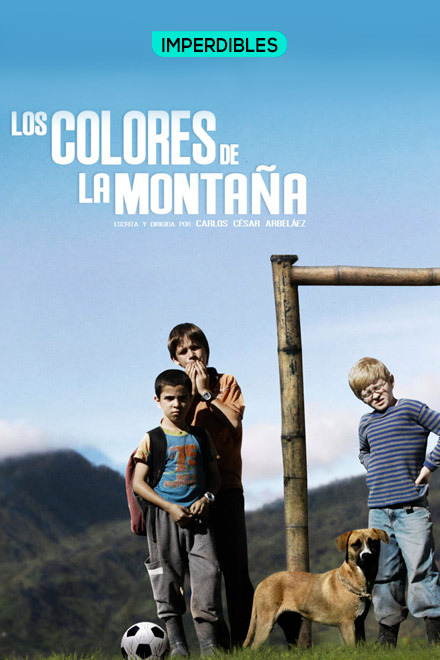Póster Los colores de la montaña, película de ficción colombiana disponible en RTVCPlay