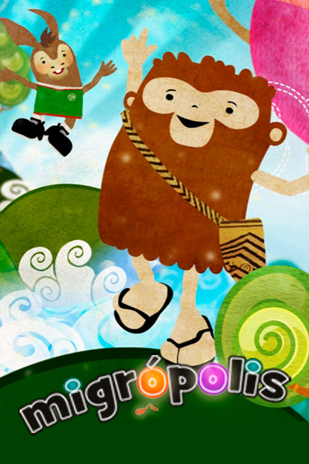 Póster de Migrópolis, serie infantil animada disponible ahora en la plataforma de streaming RTVCPlay