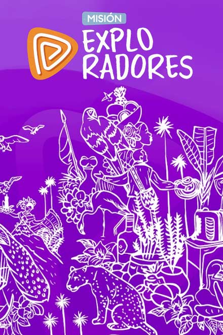 Póster de la serie Misión exploradores, aprendizaje, educacion, educacion en colombia, serie de mision exploradores, radio nacional, series educativas gratis, podcast educativos