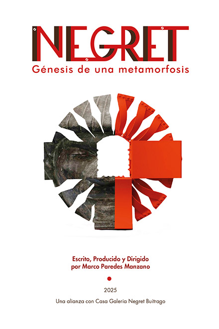 Póster NEGRET: Génesis de una metamorfosis, corotmetraje documental disponible en RTVCPlay
