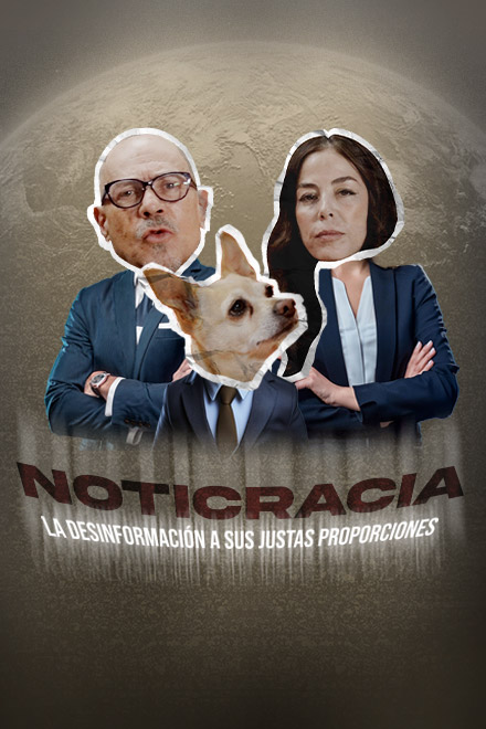 Póster Noticracia, programa de opinión colombiano con Santiago Moure, en RTVCPlay
