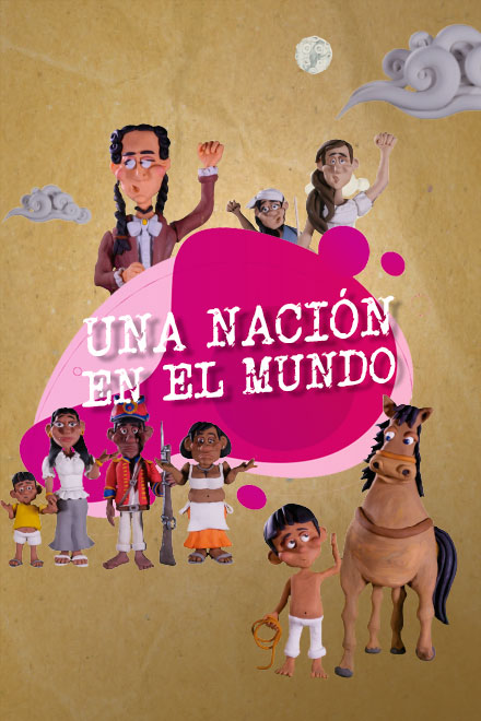  Póster oficial Una nación en el mundo. 
