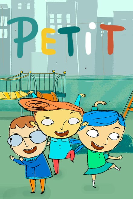 Póster PETIT, serie, gratis, infantil, petit, mascota, interpretaciones de niños, cuestionar, razonar, pensamientos de niños, series gratis, series online, series de niño