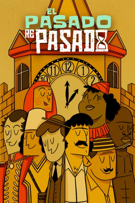 Póster oficial del pódcast El Pasado repasado, serie original de RTVCPlay