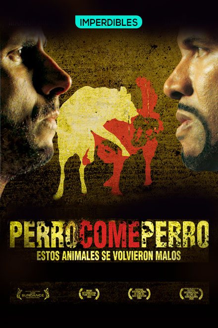 Póster Perro come perro, película de ficción colombiana disponible en RTVCPlay