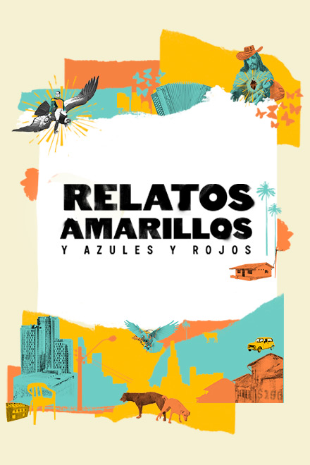 Ilustración Relatos amarillos, pódcast original de RTVCPlay