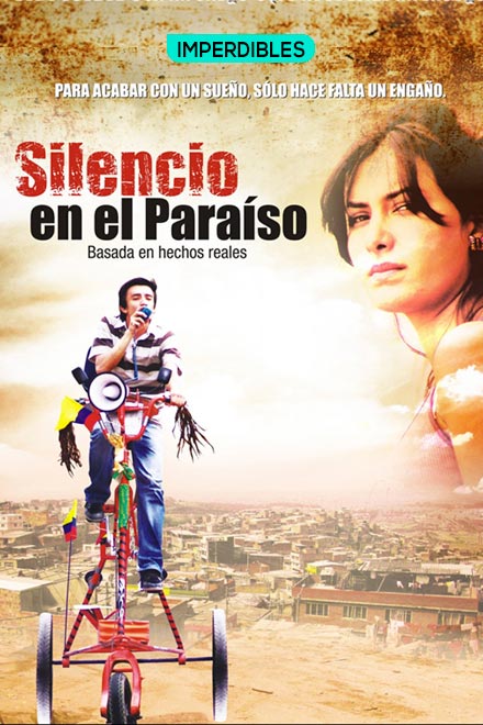 Póster Silencio en el paraíso, película de ficción colombiana disponible en RTVCPlay