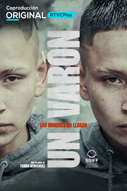 Póster Un varón, película colombiana completa, en RTVCPlay