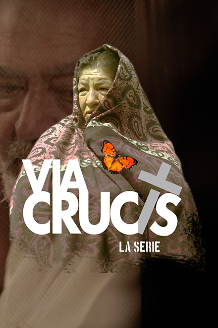 Poster oficial de Vía Crucis, serie de ficción disponible en RTVCPlay